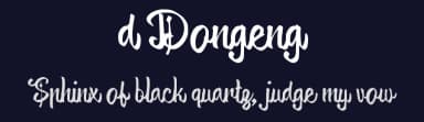 d Dongeng by wepfont.com — Script Handwritten Font — thumbnail 2