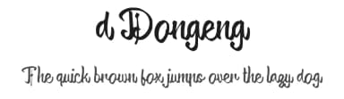d Dongeng by wepfont.com — Script Handwritten Font — thumbnail 1