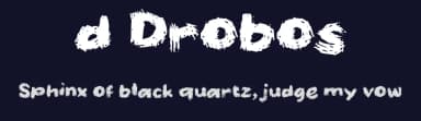 d Drobos by wepfont.com — Script Handwritten Font — thumbnail 2