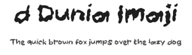 d Dunia Imaji by wepfont.com — Script Handwritten Font — thumbnail 1