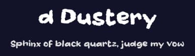 d Dustery by wepfont.com — Script Handwritten Font — thumbnail 2