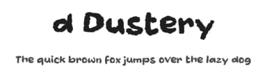 d Dustery by wepfont.com — Script Handwritten Font — thumbnail 1