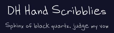 DH Hand Scribblies by FontPanda — Script Handwritten Font — thumbnail 2
