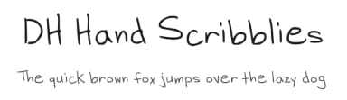 DH Hand Scribblies by FontPanda — Script Handwritten Font — thumbnail 1