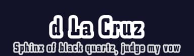 d La Cruz by deFharo — Sans Serif Font — thumbnail 2