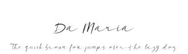 Da Maria by Scratch Design — Script Handwritten Font — thumbnail 1