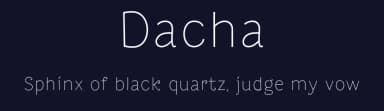 Dacha by Denis Serikov — Sans Serif Font — thumbnail 2