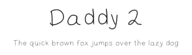 Daddy 2 by Ann Bennett — Script Handwritten Font — thumbnail 1