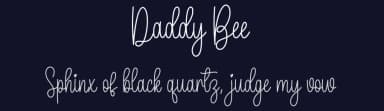 Daddy Bee by Scratchones — Script Handwritten Font — thumbnail 2