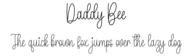 Daddy Bee by Scratchones — Script Handwritten Font — thumbnail 1