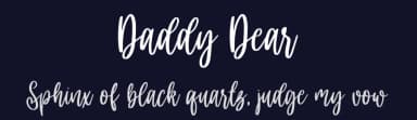 Daddy Dear by NJ Studio — Script Handwritten Font — thumbnail 2