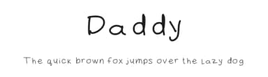 Daddy by Ann Bennett — Script Handwritten Font — thumbnail 1