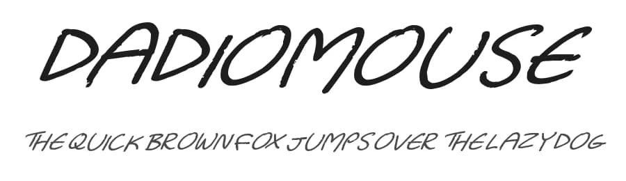 Dadiomouse by Hawtpixel — Script Handwritten Font