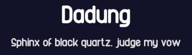 Dadung by evloxx studio — Sans Serif Font — thumbnail 2