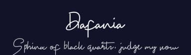 Dafania by sapodilla type — Script Handwritten Font — thumbnail 2