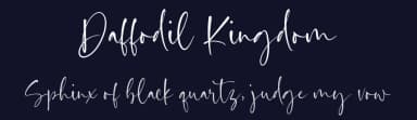 Daffodil Kingdom by Timur Type — Script Handwritten Font — thumbnail 2