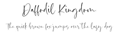 Daffodil Kingdom by Timur Type — Script Handwritten Font — thumbnail 1