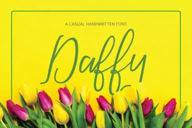 Daffy Font by designtreasuree — Script Handwritten Font — thumbnail 1