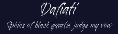 Dafiati by Ali Hamidi — Script Handwritten Font — thumbnail 2