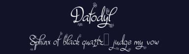 Dafodyl by Digital Typeface Studio — Script Handwritten Font — thumbnail 2