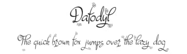 Dafodyl by Digital Typeface Studio — Script Handwritten Font — thumbnail 1