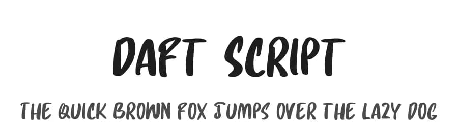 Daft Script by Hanoded — Script Handwritten Font