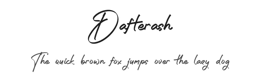 Dafterash by Letterena Studios — Script Handwritten Font