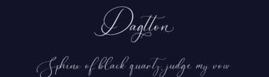 Dagtton by Vultype — Script Handwritten Font — thumbnail 2