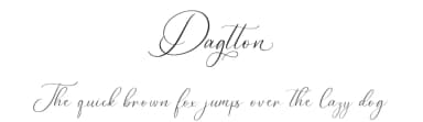 Dagtton by Vultype — Script Handwritten Font — thumbnail 1