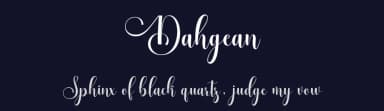 Dahgean by Muhammad Nazar — Script Handwritten Font — thumbnail 2