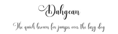 Dahgean by Muhammad Nazar — Script Handwritten Font — thumbnail 1