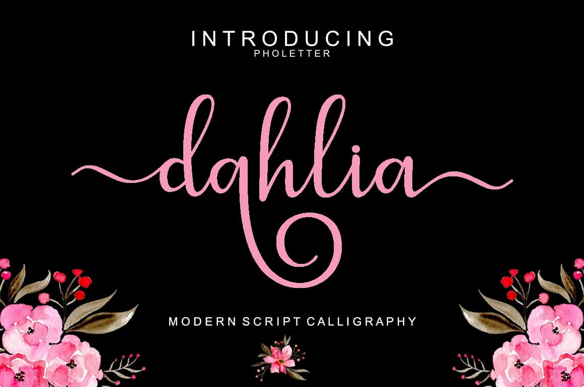 Dahlia Script Font by masinong — Script Handwritten Font