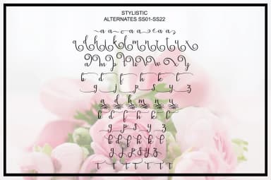 Dahlia Script Font by masinong — Script Handwritten Font — thumbnail 9