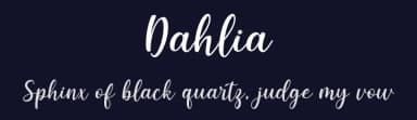 Dahlia by Graphix Line Studio — Script Handwritten Font — thumbnail 2