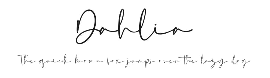 Dahlia by Revo Farisky — Script Handwritten Font — preview 1