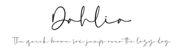 Dahlia by Revo Farisky — Script Handwritten Font