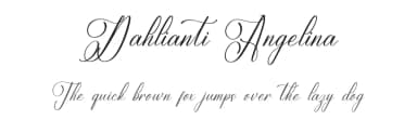 Dahlianti Angelina by Letterena Studios — Script Handwritten Font — thumbnail 1