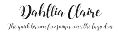 Dahllia Claire by Letterena Studios — Script Handwritten Font — thumbnail 1
