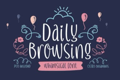 Daily Browsing Font by Situjuh — Script Handwritten Font — thumbnail 1