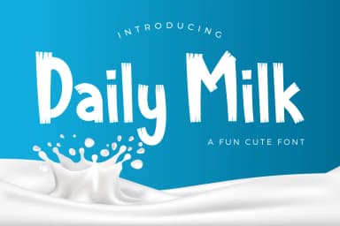 Daily Milk Font by Kang1993 — Script Handwritten Font — thumbnail 1