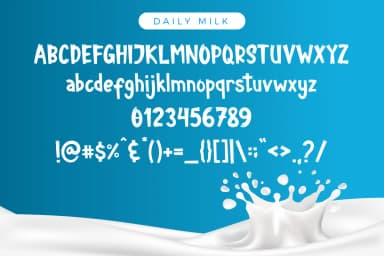 Daily Milk Font by Kang1993 — Script Handwritten Font — thumbnail 5