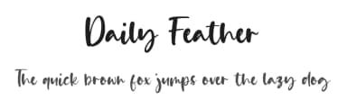 Daily Feather by Letterative Studio — Script Handwritten Font — thumbnail 1
