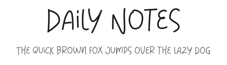 Daily Notes by Lettersiro Studio — Script Handwritten Font — preview 1