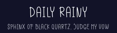 Daily Rainy by Rahagita Studio — Script Handwritten Font — thumbnail 2
