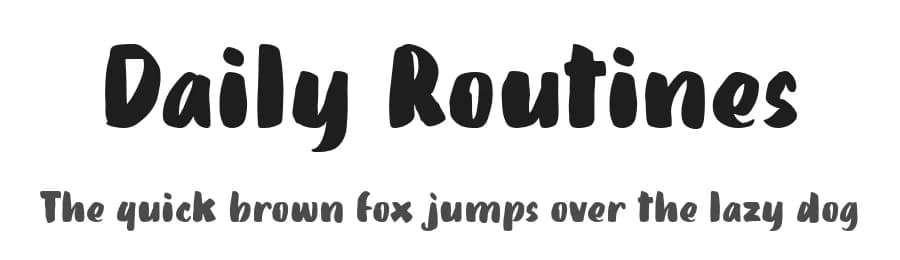 Daily Routines by Fikryal studio — Script Handwritten Font — preview 1