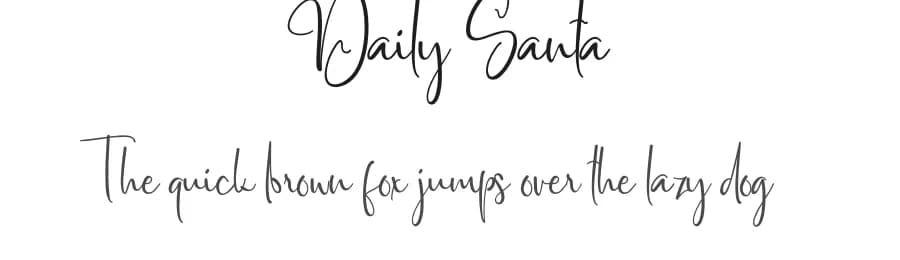 Daily Santa by Erik Studio — Script Handwritten Font