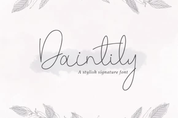 Daintily Font by Pasha Larin — Script Handwritten Font