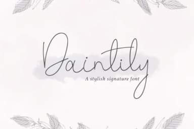 Daintily Font by Pasha Larin — Script Handwritten Font — thumbnail 1