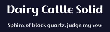 Dairy Cattle Solid by 7NTypes — Sans Serif Font — thumbnail 2