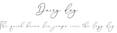 Dairy day by NJ Studio — Script Handwritten Font — thumbnail 1